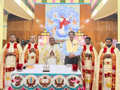 With Jagdalpur Bishop